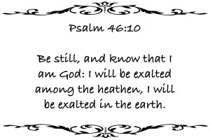 Psalm 46 10 3WB